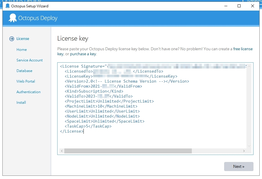 Set License key