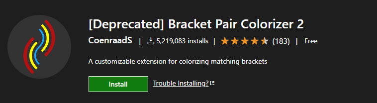 BracketPairColorizer2